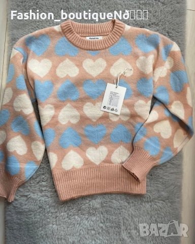 Дамски пуловер на сърчица  , снимка 5 - Блузи с дълъг ръкав и пуловери - 43899648