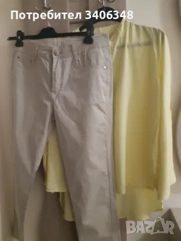 Светло жълта блуза, 100% памук( фина вискоза,44/46 размер, снимка 9 - Туники - 36988269