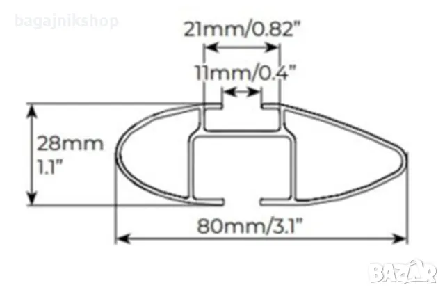 Напречни греди MENABO Fender Black XL - Черни, снимка 4 - Аксесоари и консумативи - 49793454
