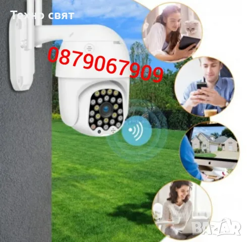 КАМЕРА 5MP+32GB карта Smart Sphere 28 LED WIFI камера