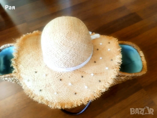 Плажна чанта тип кошница , снимка 2 - Чанти - 50939182