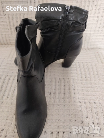Дамски черни боти 35, снимка 2 - Дамски боти - 52019646