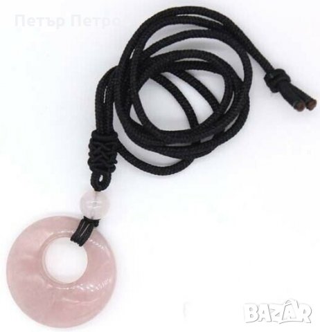 Стилен медальон Розов Кварц, снимка 2 - Колиета, медальони, синджири - 27294157