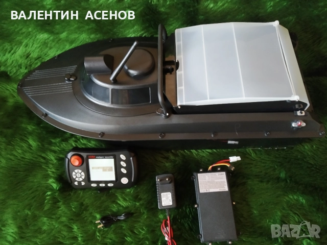 Лодка за захранка с GPS;сонар;автопилот;7,4V ; 16+1 поз.-Видео