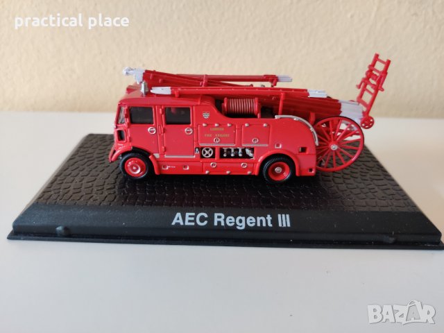 Метална количка - пожарна кола AEC Regent III на ATLAS, снимка 3 - Колекции - 33020754