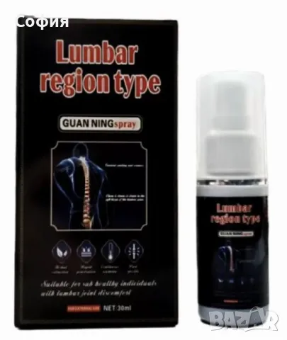 Спрей за болки в гърба и лумбалните прешлени, снимка 1