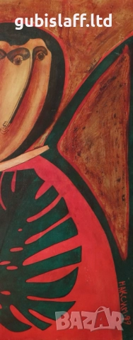 Картина, без име, 1999 г., худ. Максим Бояджиев (1954-2012), снимка 2 - Картини - 51628617
