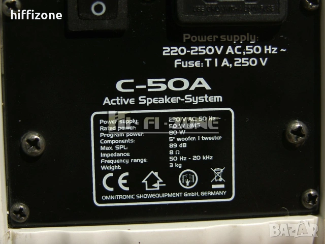  Активни Omnitronic c-80a / c-50a , снимка 12 - Тонколони - 53508142