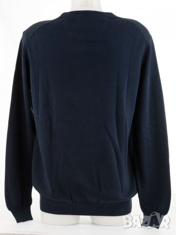 Памучен мъжки пуловер в тъмносиньо марка Jimmy Sanders - XL, снимка 3 - Блузи с дълъг ръкав и пуловери - 27248910