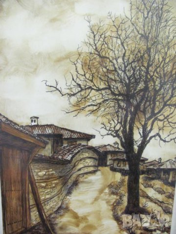 Картина на Художника Цветан Цветанов Смесена Техника, снимка 5 - Картини - 43127923