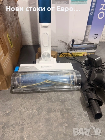 С леки следи от употреба! Вертикална прахосмукачка Shark PowerPro (IZ380EU) Интелигентно почистване:, снимка 3 - Прахосмукачки - 47044899