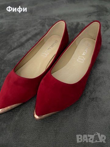 Елегантни дамски равни обувки, снимка 2 - Дамски елегантни обувки - 36990217