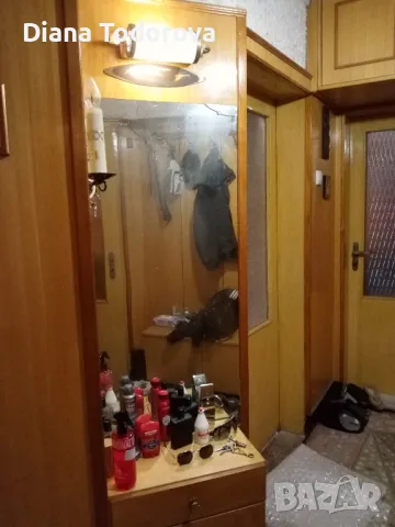 продавам дървена ламперия от коридор,врати,вграден голям масивен шкаф, снимка 11 - Шкафове - 47405941