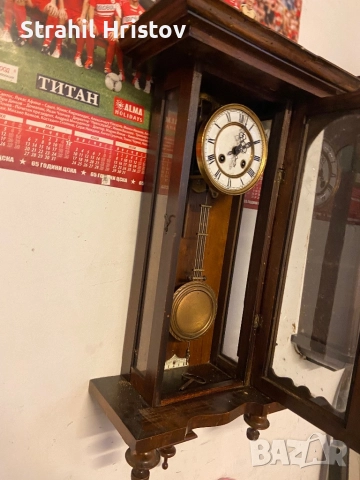 Часовник стар немски, снимка 5 - Антикварни и старинни предмети - 52919259