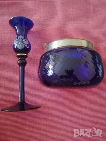 Цветно стъкло, свещник. , снимка 2 - Декорация за дома - 33623003