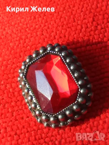 АРТ КРАСИВО СТАРО ФАСЕТИРАНО КОПЧЕ СИНТЕТИКА с КРИСТАЛ 19162, снимка 7 - Други - 35653664