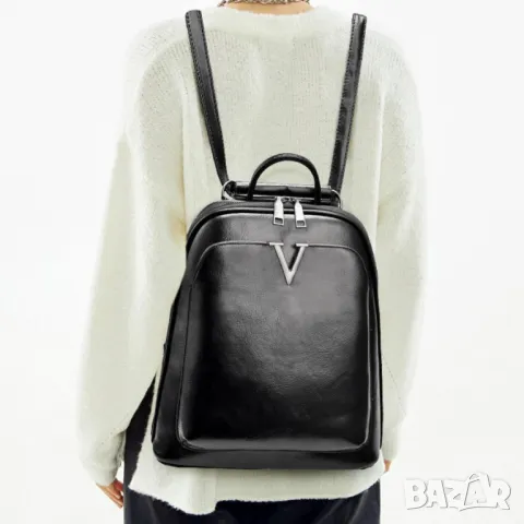 Дамска чанта-раница Angel Black, снимка 7 - Чанти - 49108714