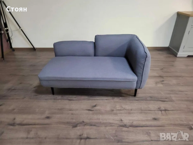 Сив диван от плат двойка, снимка 3 - Дивани и мека мебел - 52010419