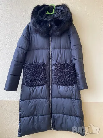 Дълго зимно яке пухенка - М, снимка 5 - Якета - 48321363