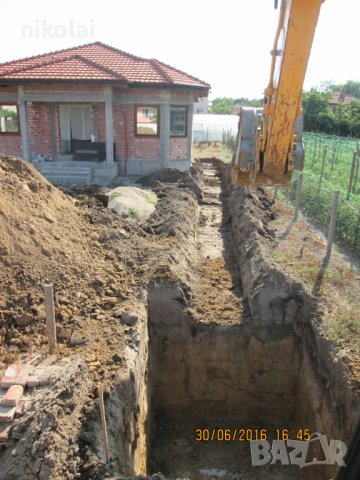 Услуги с багери изкопи насипи събаряне на сгради чук за бетони, снимка 7 - Кърти, чисти, извозва - 36705932