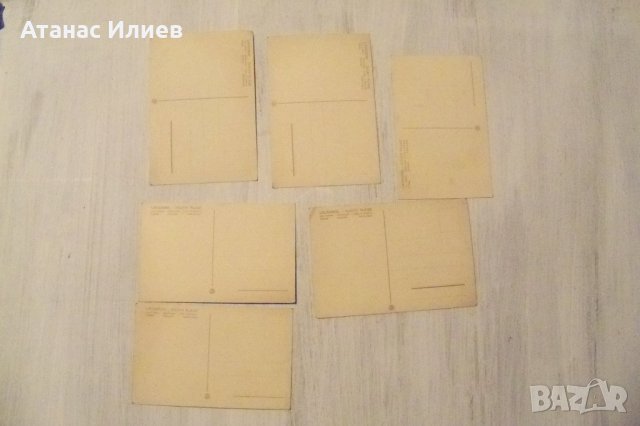 6 стари картички от плажа в Лозана, Швейцария около 1920 г., снимка 7 - Колекции - 32492470