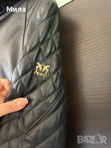 Pinko  яке, естествена кожа, снимка 3 - Якета - 49369818