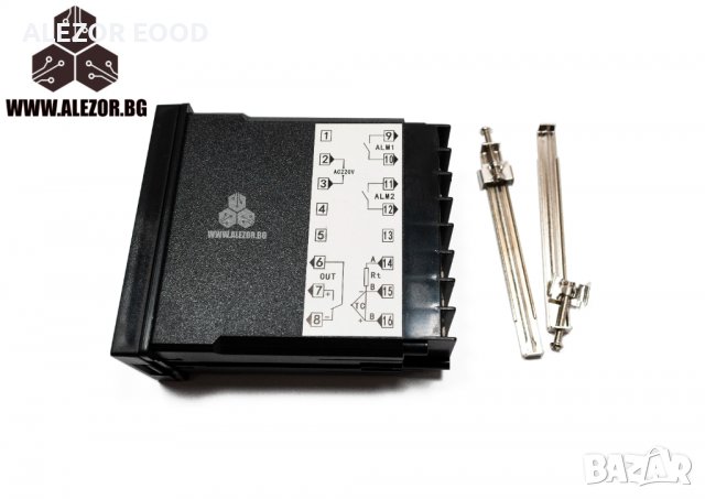 Термоконтролер REX C400, 220V AC, Изход Реле NO + NC 250 V, -199 До 1372° C , 20200049, снимка 2 - Други машини и части - 30044014