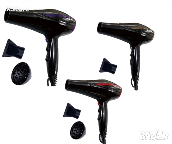 Сешоар с дифузер, 2200W, 2 скорости, 3 нива, Cool shot, снимка 4 - Сешоари - 52595098