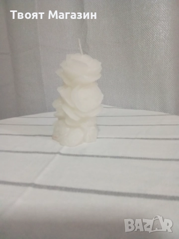 Свежа свещ във формата на роза в различни цветове, снимка 3 - Подаръци за рожден ден - 52681113