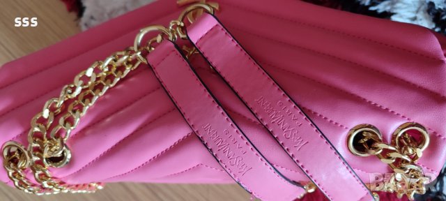 Розова чанта YSL, снимка 3 - Чанти - 43281504