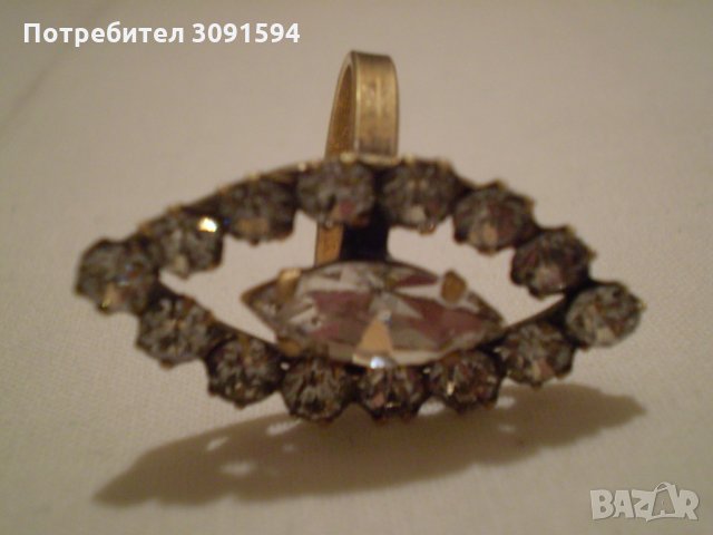 стар дамски пръстен месинг със позлата и циркони, снимка 8 - Антикварни и старинни предмети - 35218309