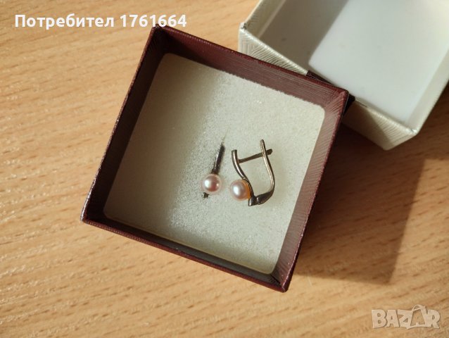 Комплект с перли , сребро , снимка 3 - Бижутерийни комплекти - 40717590
