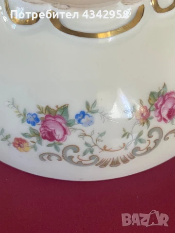 Elfenbein. Bavaria.1938-1950г. Порцеланова чинийка или чаша., снимка 4 - Антикварни и старинни предмети - 51323430