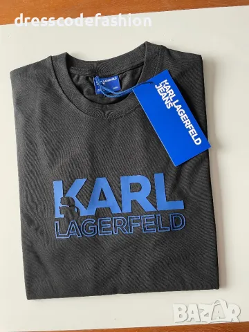 Мъжка тениска в черен цвят Karl Lagerfeld, снимка 1