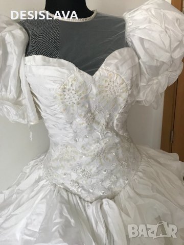 Сватбена булчинска рокля модел Холивууд, снимка 4 - Рокли - 26432075