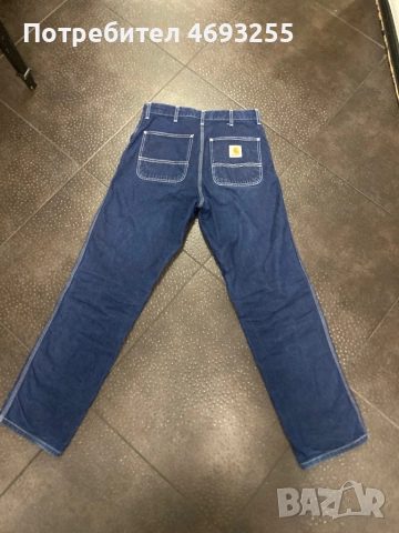 тъмно сини Carthart дънки, снимка 2 - Дънки - 52908400