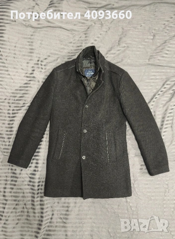 Черно палто Teodor (мъжко)