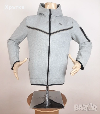 Nike Tech Fleece Windrunner - Оригинално мъжко горнище размер M, снимка 3 - Спортни дрехи, екипи - 53462846