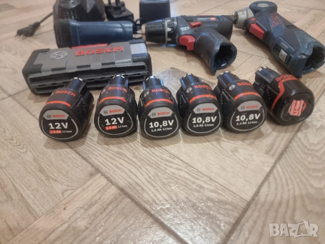 Комплект инструменти BOSCH 10,8V, снимка 6 - Винтоверти - 52918543