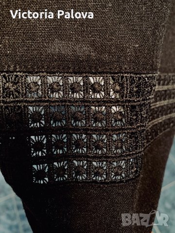 Модерна кройка рокля ,лен и вискоза,Германия, снимка 5 - Рокли - 37327347