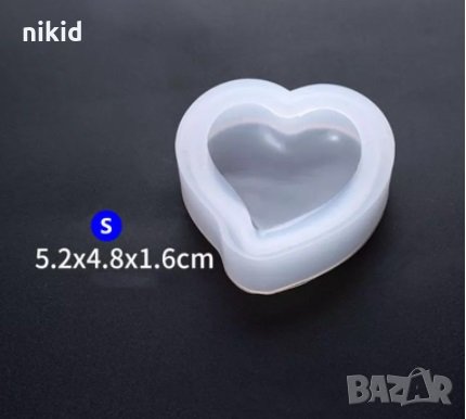 3D 3 Размера Заоблено сърце силиконов молд фондан за шоколад гипс смола бижута украса, снимка 3 - Форми - 32501796