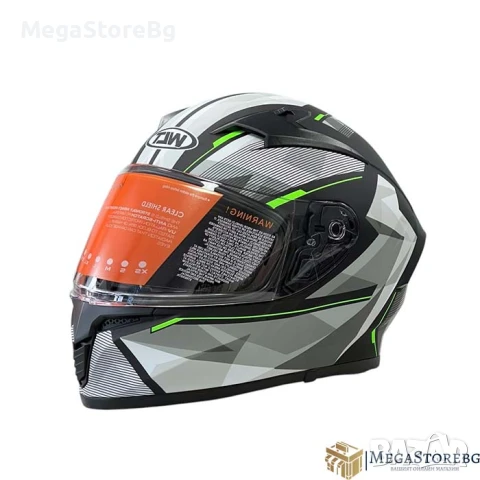 Каска за мотор 108 - размер XL - Matt Black/Green, снимка 5 - Аксесоари и консумативи - 50576776