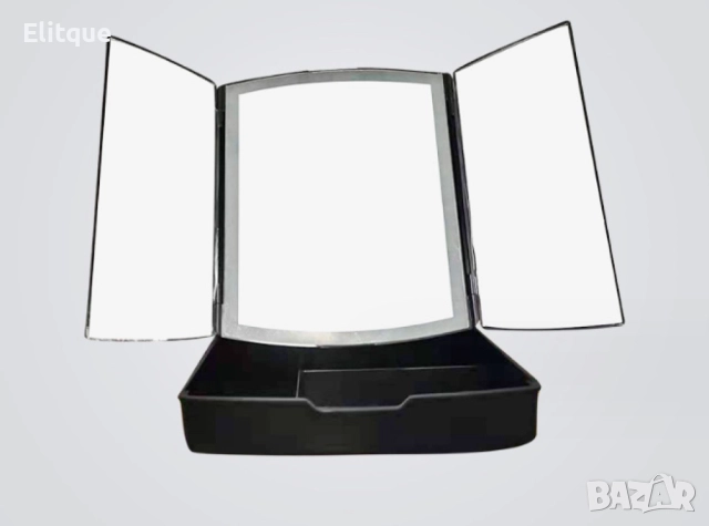 Мини LED огледало с органайзер за гримове TV1262, снимка 3 - Други стоки за дома - 52861330