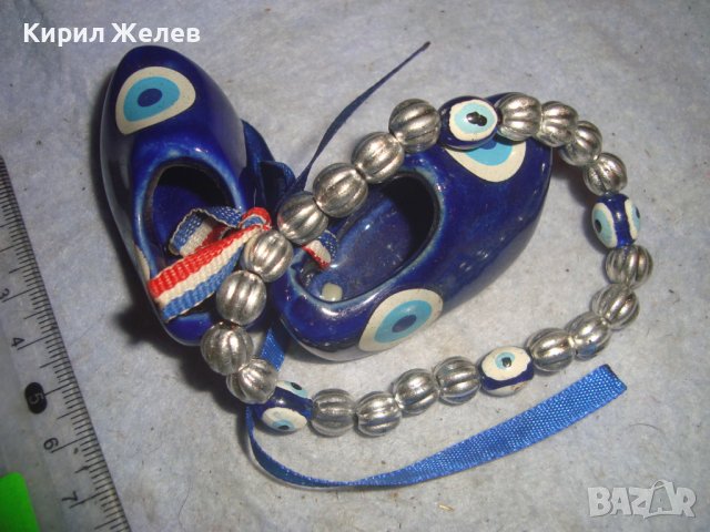 КРАСИВ ПОРЦЕЛАНОВ РЪЧНО РИСУВАН СУВЕНИР ПРОТИВ УРОКИ с БРОЕНИЧКА 7447, снимка 5 - Колекции - 38108242