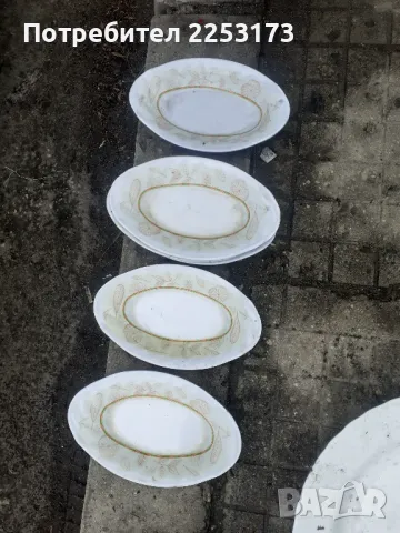 Шест пластмасови чиний лот