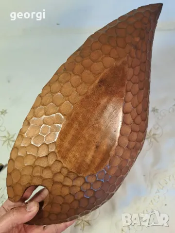 дървено плато поднос дърворезба 25/3, снимка 6 - Аксесоари за кухня - 50085479