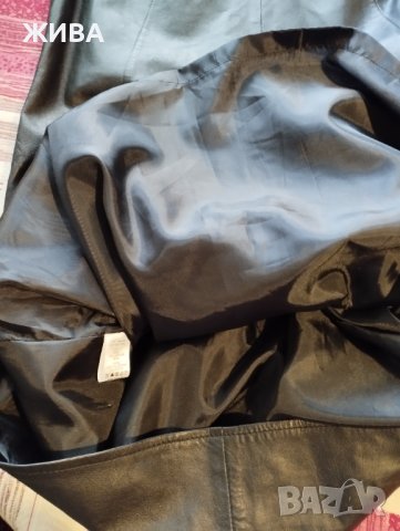 ЕСТЕСТВЕНА КОЖА дамски черен сукман, снимка 6 - Сукмани - 43957042