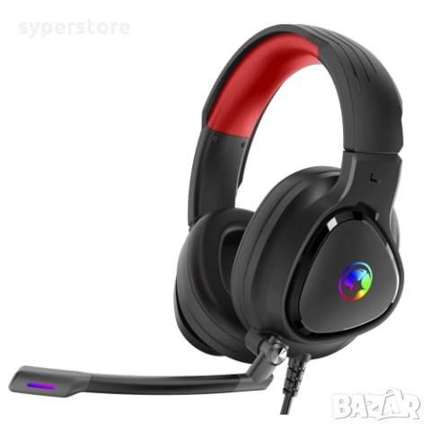Слушалки с микрофон Геймърски Marvo HG8958 Черни с RGB подсветка Gaming Headphones, снимка 1 - Слушалки за компютър - 35095351