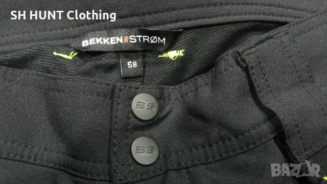 Bekken & Strom MOELV HÅNDVERKSBUKSE 4-VEIS STRETCH SVART Work Pant размер XL еластичен работен W2-61, снимка 16 - Панталони - 51993907