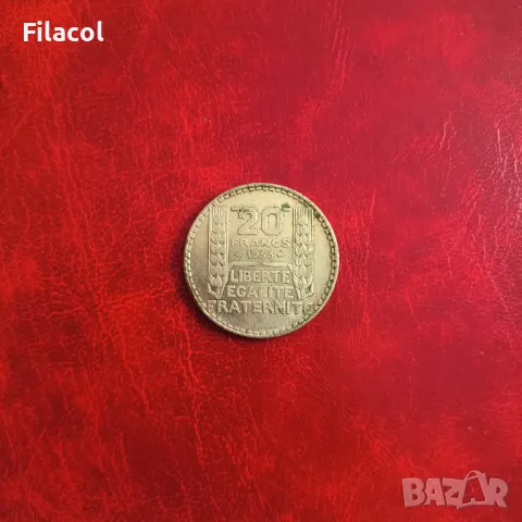 Франция 20 франка 1938 сребро